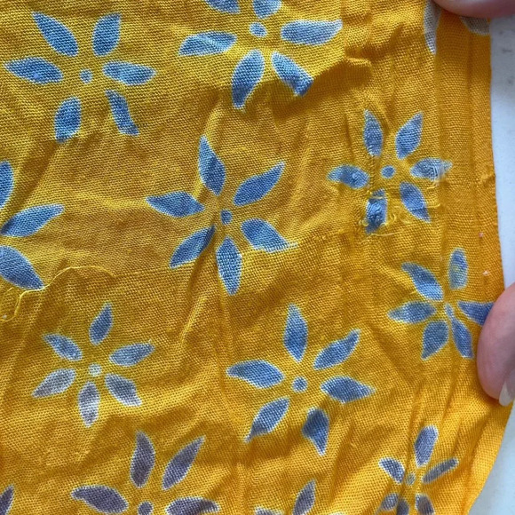 Curious Designs Boho Rayon Floral Print Fringed Scarf/Wrap Golden Rod Yellow - Picture 10 of 11